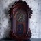 Ceas rustic de perete cu pendul 52 cm