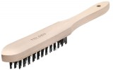 Perie Sarma 5 Randuri Tolsen, Maner Lemn, Negru - Curatare Metal, Rugină