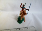 bnk jc Figurina de plastic - indian calare - Hong Kong - copie dupa Timpo