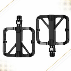 Set 2 Pedale de Aluminiu Bicicleta MTB, BMX, Antiderapant, Rulment Du, Sofia CONCEPT&reg;, Black/Matt