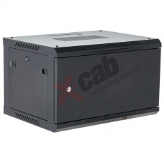 Cabinet metalic de perete 19&amp;quot;, tip rack wallmount, 12U 600x600 mm, Xcab M Negru NewTechnology Media foto