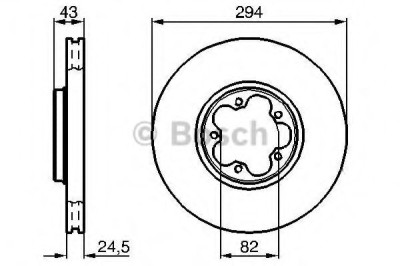 Disc frana FORD TRANSIT platou / sasiu (FM, FN) (2000 - 2006) BOSCH 0 986 478 303 foto