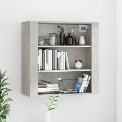 vidaXL Dulap de perete, gri beton, 80x33x80 cm, lemn prelucrat 816596 foto