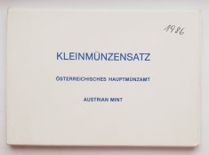 M01 Austria set monetarie 8 monede 1986 2 5 10 50 grosch 1 5 10 20 Schilling PF