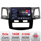 Navigatie Toyota Hilux 2008-2014 Edotec Kit-143 8 core QLED 2K 16+512 360 Android Waze USB Navigatie Internet Youtube Radio CarStore Technology