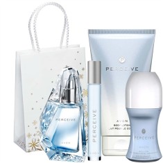 Set cadou Perceive- Apa de parfum Perceive 50ml, Lotiune de corp Perceive 150 ml, Doeodorant cu bila Perceive 50 ml, Mini ap ade parfum Perceive 10 ml foto