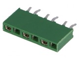 Soclu pini 1x6 THT 2,54mm mamă drept, TE Connectivity