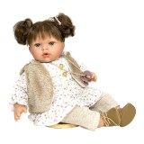 Papusa Nines D&#039;Onil Tita Muselin cu sunete, parul saten si miros de vanilie 45 cm