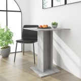 Gossi masuta de bistro, sonoma gri, 60x60x75 cm, lemn prelucrat