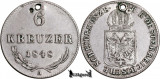 1848 A (Viena), 6 Kreuzer - Ferdinand I - Imperiul Austriac, Europa, Argint