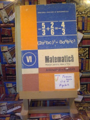 C. P. Popovici - Matematica Algebra Geometrie man pt cls a VI a &amp;quot;A4505&amp;quot; foto