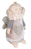 Ingeras Craciun Textil Handmade LUP086, 16.5cm, Ornament Brad, Decoratiune Craciun Lucrata Manual