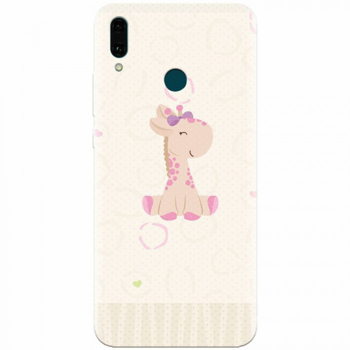 Husa silicon pentru Huawei Y9 2019, Giraffe Cute