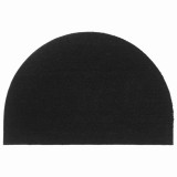 Cumpara ieftin Covoras de usa semirotund, negru, 60x90 cm, fibre de cocos