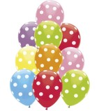 Baloane 10 Buc. 12" - 30 Cm Print Puncte Mari