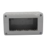 Cadru aparent Matix Bticino 25404, 4 module, IP40, gri, pentru priza / intrerupator, Legrand