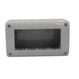 Cadru aparent Matix Bticino 25404, 4 module, IP40, gri, pentru priza / intrerupator