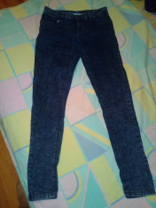 BLUGI ELASTICI DAMA , ALBASTRU INCHIS, FIRMA ,,SUPER SKINNY&amp;quot; ULTRA SOFT, MAR. 36 foto