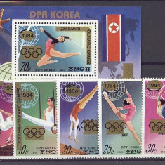 COREEA DE NORD 1981 JOCURILE OLIMPICE LOS ANGELES GIMNASTICA