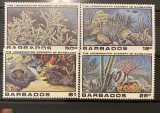 PC259 - Barbados 1980 Fauna marina/ Pesti, serie MNH, 4v, Nestampilat