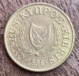 C50 CL 1 - Moneda foarte veche - Cipru - 2 centi - 1996