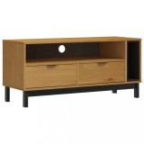 Cumpara ieftin Dulap TV &bdquo;FLAM&rdquo; 110x40x50 cm, lemn masiv de pin