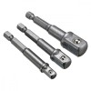 Set 3 adaptoare pentru scule de mana, dimensiunile 1/2, 3/8 &Egrave;i 1/4
