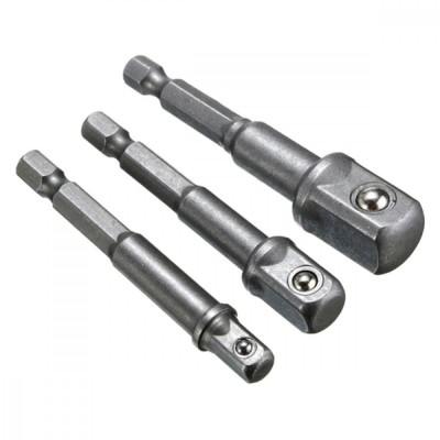 Set 3 adaptoare pentru scule de mana, dimensiunile 1/2, 3/8 &amp;Egrave;i 1/4 foto