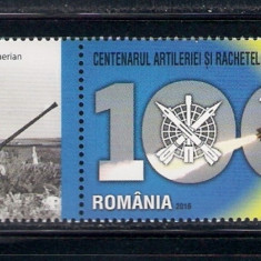 ROMANIA 2016-CENTENARUL ARTILERIEI SI RACHETELOR, VINIETA 2, MNH - LP 2120a