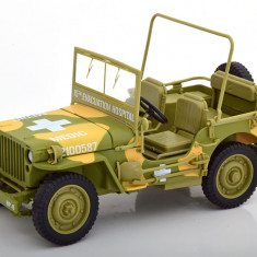 Macheta Jeep Willys US Army Militar - AutoWorld (ERTL) 1/18