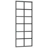 Cumpara ieftin Usa glisanta, negru, 76x205 cm, sticla ESG si aluminiu