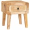 Mese de capat cu usa Maro 40 x 32 x 46 cm Lemn masiv de mango