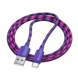 Cablu USB-A la USB-C HOCO X116 3A 1m , incarcare rapida, gradient mov