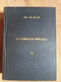 Matematici speciale vol.1- Ion Gh.Sabac