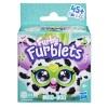 FURBY FURBLETS MOO-BOO Jucarie Interactiva Hasbro, Mini Prieten Pufos, 45+ Efecte, Vorbeste Furbish, Multicolor, 6 ani+
