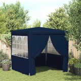 VidaXL Cort petrecere cu pereți, albastru, 2,5 x 2,5 m, 90 g/m&sup2;