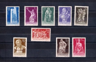 ROMANIA 1961 - SCULPTURI DIN ARTA NATIONALA, MNH - LP 513 foto