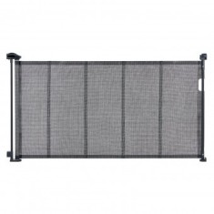 Poarta de siguranta pentru animale de companie au copii, Latime 147 cm, Inaltime 790 mm, Negru, Retractabila
