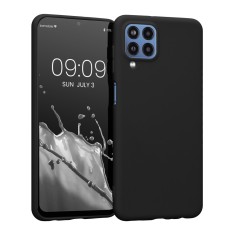 Husa Kwmobile pentru Samsung Galaxy M33 5G, Silicon, Negru, 57803.01 foto