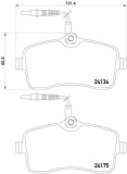 BREMBO P 61 109 PRIME LINE set placute frana,frana disc