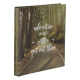 Album Foto, Model Pădure, 27x28.7cm, 30 Pagini, Mesaj &Ccedil;&times;Adventure Awaits You Get Out There&Ccedil;Ł