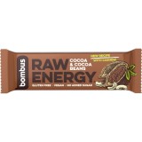 Bombus Raw Energy bară de fructe aroma Cocoa &amp; Cocoa Beans 50 g
