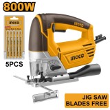 Fierastrau pendular 800 w cu accesorii, pentru taieturi curbe si precise - Ingco JS80028