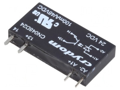 Releu Semiconductor 15-30VDC 100mA 0-48VDC THT SIP CN048D24 foto