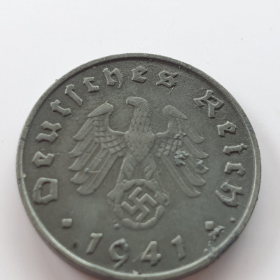 Germania Nazista 10 reichspfennig 1941 G (Karlsruhe) foto