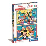 Puzzle Clementoni Disney Mickey Mouse, 2 x 20 piese