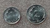 TUNISIA SET / LOT 1 + 2 MILLIM 1960 UNC **, Africa, Aluminiu