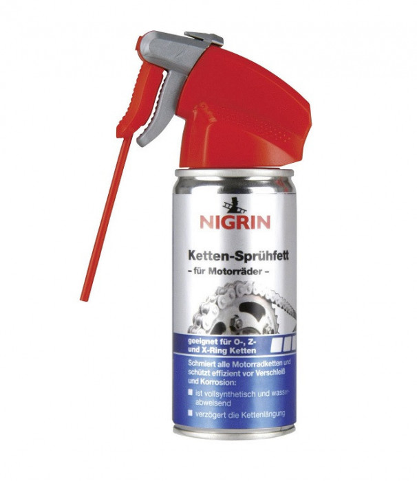 Spray cu vaselina pentru lanturi NIGRIN 100 ml, culoare alba