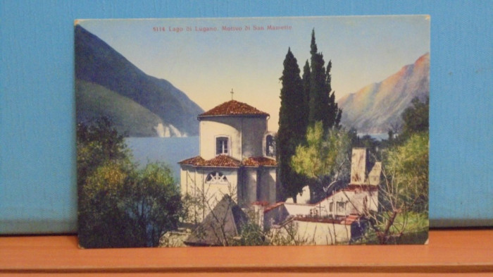 ELVETIA - LAGO DI LUGANO, MOTIVO DI SAN MAMETTE - 1900- 14 - EDIT. PAUL BENDER