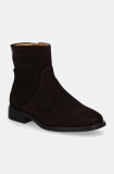 Gant cizme din piele intoarsa Fayy femei, culoarea maro, cu toc plat, 29543798 G399